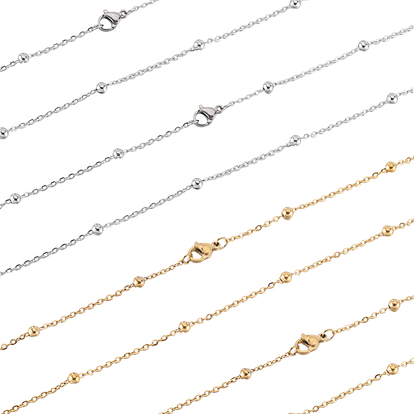 PandaHall SUNNYCLUE 12Pcs 2 Colors 304 Stainless Steel Satellite Chain Necklaces Set, Golden & Stainless Steel Color, 17.71 inch(45cm)...
PandaHall SUNNYCLUE 12Pcs 2 Colors 304 Stainless Steel Satellite Chain Necklaces Set, Golden & Stainless Steel Color, 17.71 inch(45cm)...