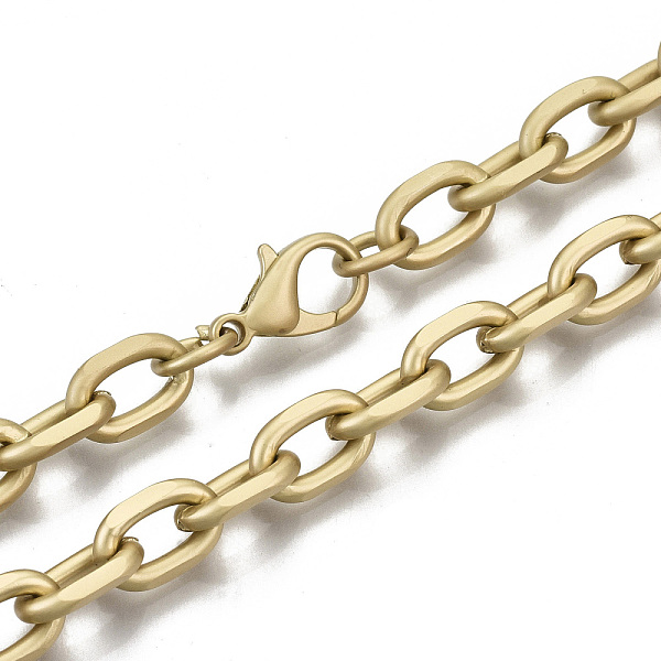 PandaHall Iron Cable Chains Necklace Making, with Brass Lobster Clasps, Unwelded, Matte Gold Color, 24.21 inch(61.5cm) long, Link: 11x7x2mm...
PandaHall Iron Cable Chains Necklace Making, with Brass Lobster Clasps, Unwelded, Matte Gold Color, 24.21 inch(61.5cm) long, Link: 11x7x2mm...