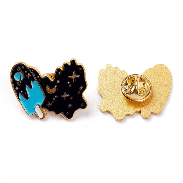 PandaHall Alloy Enamel Brooches, Enamel Pin, with Butterfly Clutches, Ice Sucker with Galaxy, Golden, Black, 23x27x10mm Alloy Black
PandaHall Alloy Enamel Brooches, Enamel Pin, with Butterfly Clutches, Ice Sucker with Galaxy, Golden, Black, 23x27x10mm Alloy Black