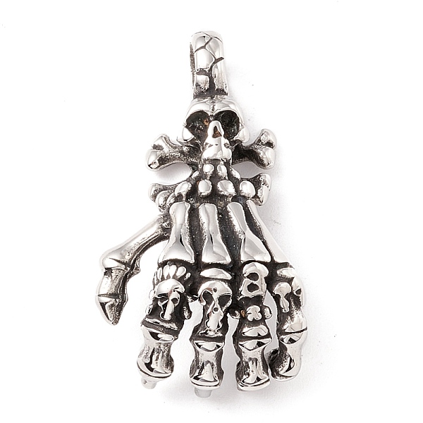 PandaHall 304 Stainless Steel Pendants, Hand, Antique Silver, 34.5x19x10.5mm, Hole: 5mm 304 Stainless Steel Others
PandaHall 304 Stainless Steel Pendants, Hand, Antique Silver, 34.5x19x10.5mm, Hole: 5mm 304 Stainless Steel Others
