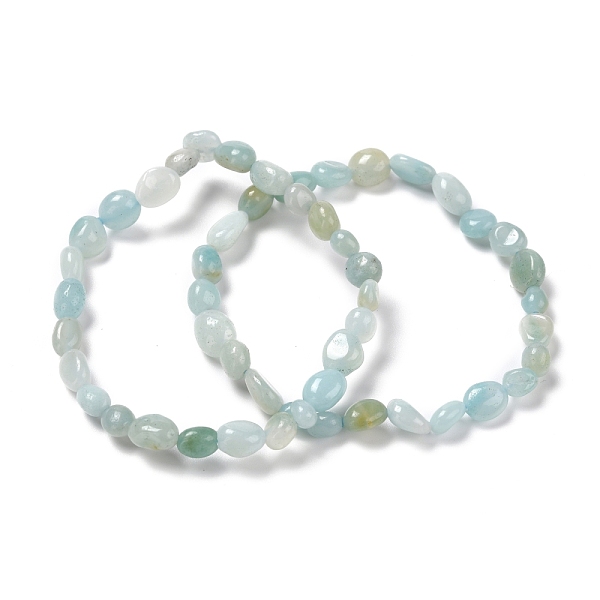 PandaHall Natural Amazonite Beaded Stretch Bracelets, Tumbled Stone, Nuggets, Inner Diameter: 2~2-1/8 inch(5.2~5.5cm) Amazonite
PandaHall Natural Amazonite Beaded Stretch Bracelets, Tumbled Stone, Nuggets, Inner Diameter: 2~2-1/8 inch(5.2~5.5cm) Amazonite