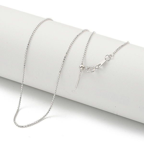 PandaHall Rhodium Plated 925 Sterling Silver Ball Chain Necklaces, with 925 Stamp, Real Platinum Plated, 17.40 inch(44.2cm) Sterling Silver
PandaHall Rhodium Plated 925 Sterling Silver Ball Chain Necklaces, with 925 Stamp, Real Platinum Plated, 17.40 inch(44.2cm) Sterling Silver