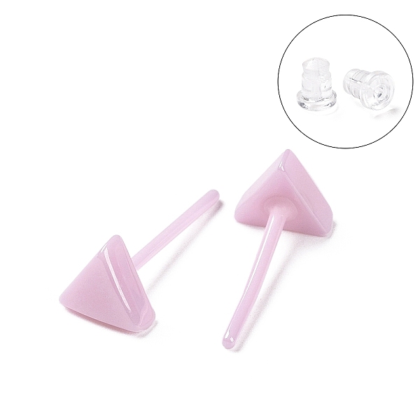 PandaHall Hypoallergenic Bioceramics Zirconia Ceramic Stud Earrings, Triangle, No Fading and Nickel Free, Pink, 5x6mm Zirconia Ceramic...
PandaHall Hypoallergenic Bioceramics Zirconia Ceramic Stud Earrings, Triangle, No Fading and Nickel Free, Pink, 5x6mm Zirconia Ceramic...