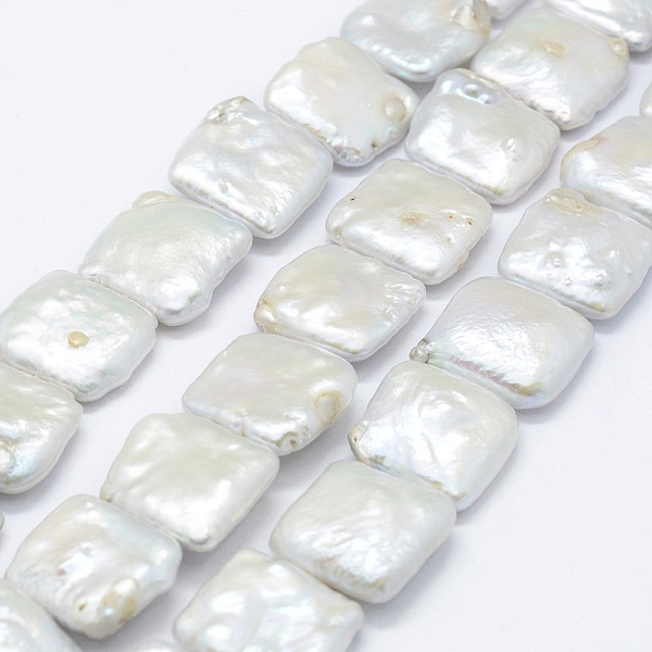PandaHall Natural Baroque Pearl Keshi Pearl Beads Strands, Cultured Freshwater Pearl, Square, White, 15~23x15~20x5~7mm, Hole: 0.2mm, about...
PandaHall Natural Baroque Pearl Keshi Pearl Beads Strands, Cultured Freshwater Pearl, Square, White, 15~23x15~20x5~7mm, Hole: 0.2mm, about...