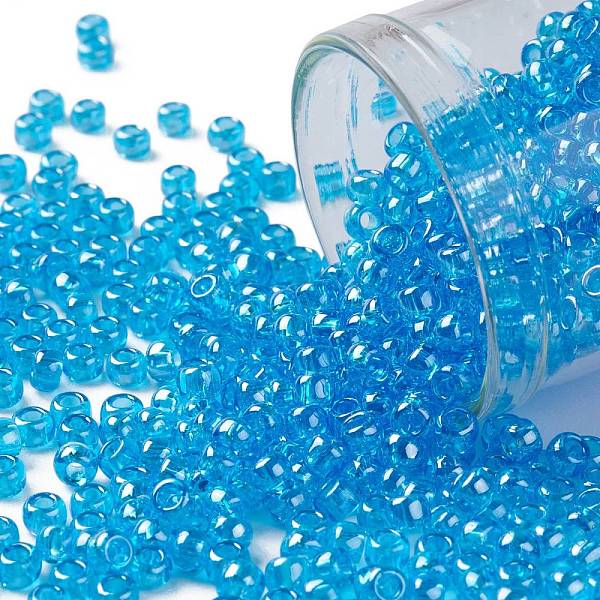 PandaHall TOHO Round Seed Beads, Japanese Seed Beads, (104B) Transparent Luster Dark Aqua, 8/0, 3mm, Hole: 1mm, about 222pcs/bottle..., Cyan
PandaHall TOHO Round Seed Beads, Japanese Seed Beads, (104B) Transparent Luster Dark Aqua, 8/0, 3mm, Hole: 1mm, about 222pcs/bottle..., Cyan