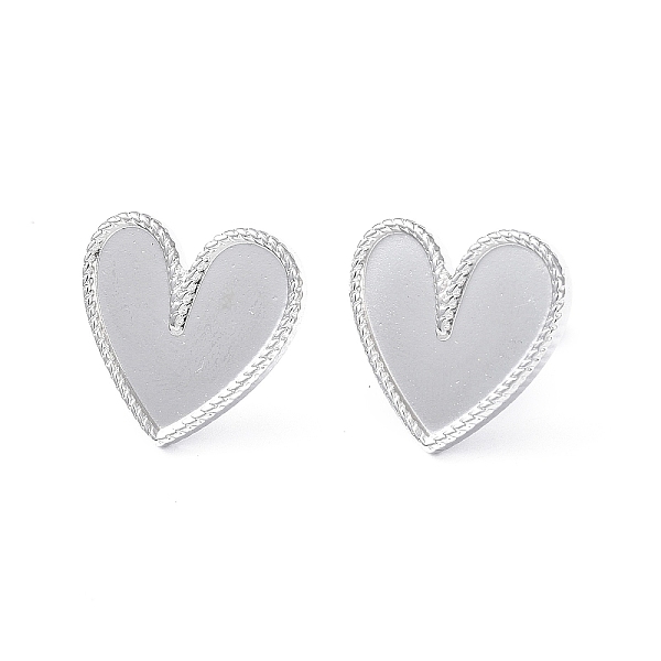 PandaHall 304 Stainless Steel Stud Earring for Women, Heart, Stainless Steel Color, 17.5x18mm, Pin: 0.8mm 304 Stainless Steel Heart
PandaHall 304 Stainless Steel Stud Earring for Women, Heart, Stainless Steel Color, 17.5x18mm, Pin: 0.8mm 304 Stainless Steel Heart