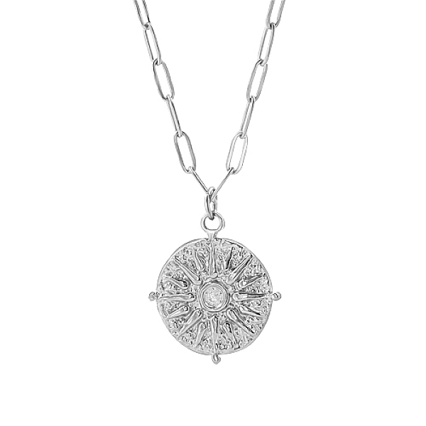 PandaHall Stainless Steel Sun Pendant Necklaces, with Paperclip Chains, Stainless Steel Color, 15.75 inch(40cm) Stainless Steel Sun
PandaHall Stainless Steel Sun Pendant Necklaces, with Paperclip Chains, Stainless Steel Color, 15.75 inch(40cm) Stainless Steel Sun