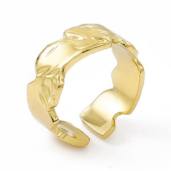 PandaHall Ion Plating(IP) 304 Stainless Steel Cuff Ring for Women, Wave Edge Wide Band Open Rings, Real 14K Gold Plated, 7.5mm, Inner...
PandaHall Ion Plating(IP) 304 Stainless Steel Cuff Ring for Women, Wave Edge Wide Band Open Rings, Real 14K Gold Plated, 7.5mm, Inner...