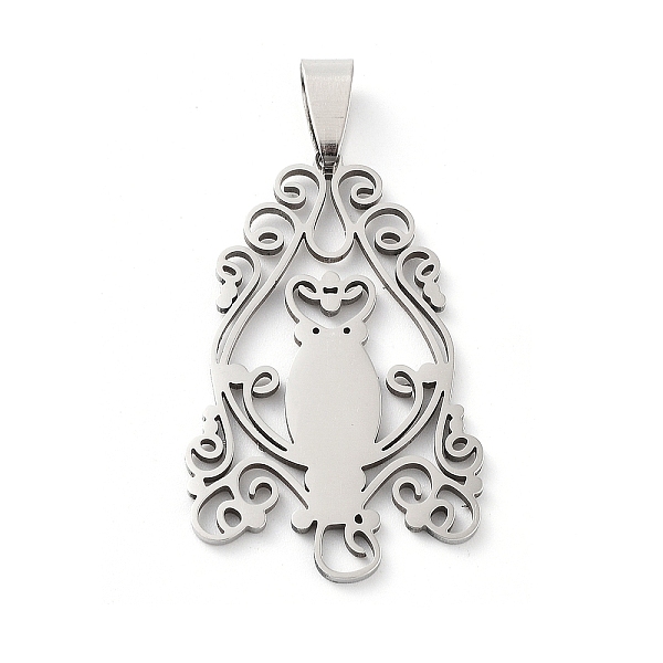 PandaHall 201 Stainless Steel Pendants, Laser Cut, Owl Charm, Stainless Steel Color, 38x25x1.5mm, Hole: 8.5x4.5mm 201 Stainless Steel Owl
PandaHall 201 Stainless Steel Pendants, Laser Cut, Owl Charm, Stainless Steel Color, 38x25x1.5mm, Hole: 8.5x4.5mm 201 Stainless Steel Owl