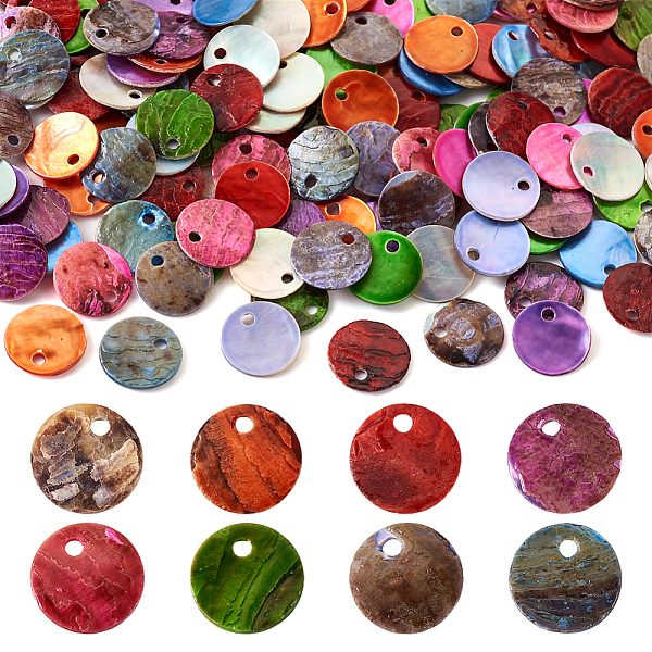 PandaHall 160Pcs 8 Colors Natural Akoya Shell Charms, Mother of Pearl Shell Flat Round Charms, Dyed, Mixed Color, 10x0.5mm, Hole: 1.5mm..., Multicolor
PandaHall 160Pcs 8 Colors Natural Akoya Shell Charms, Mother of Pearl Shell Flat Round Charms, Dyed, Mixed Color, 10x0.5mm, Hole: 1.5mm..., Multicolor