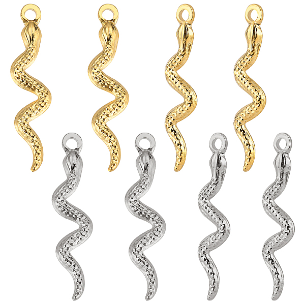 PandaHall DICOSMETIC 16Pcs 2 Colors Stainless Steel Snake Shape Pendants Snake Style Charms Serpent Charms Craft Supplies for Necklace...
PandaHall DICOSMETIC 16Pcs 2 Colors Stainless Steel Snake Shape Pendants Snake Style Charms Serpent Charms Craft Supplies for Necklace...