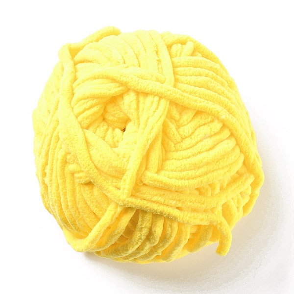 PandaHall Soft Crocheting Yarn, Thick Knitting Yarn for Scarf, Bag, Cushion Making, Gold, 7~8mm, 65.62 yard(60m)/roll Polyester Gold
PandaHall Soft Crocheting Yarn, Thick Knitting Yarn for Scarf, Bag, Cushion Making, Gold, 7~8mm, 65.62 yard(60m)/roll Polyester Gold
