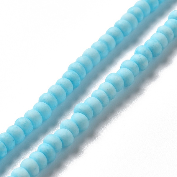 PandaHall Handmade Frosted Porcelain Beads, Flat Round, Deep Sky Blue, 4x3mm, Hole: 0.8mm, about 134pcs/strand, 15.55 inch(39.5cm) Porcelain...
PandaHall Handmade Frosted Porcelain Beads, Flat Round, Deep Sky Blue, 4x3mm, Hole: 0.8mm, about 134pcs/strand, 15.55 inch(39.5cm) Porcelain...