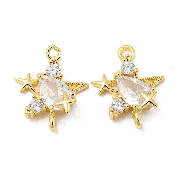 PandaHall Brass Pave Clear Cubic Zirconia Connector Charms, Star Links, Real 18K Gold Plated, 12.5x10x3.5mm, Hole: 1mm Brass+Cubic Zirconia...
PandaHall Brass Pave Clear Cubic Zirconia Connector Charms, Star Links, Real 18K Gold Plated, 12.5x10x3.5mm, Hole: 1mm Brass+Cubic Zirconia...