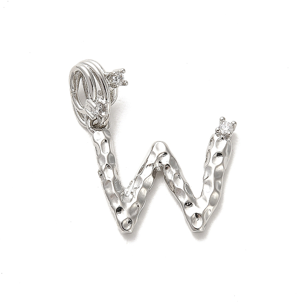 PandaHall Rack Plating Brass Micro Pave Cubic Zirconia European Dangle Charms, Large Hole Letter Pendant, Platinum, Long-Lasting Plated..., Clear
PandaHall Rack Plating Brass Micro Pave Cubic Zirconia European Dangle Charms, Large Hole Letter Pendant, Platinum, Long-Lasting Plated..., Clear