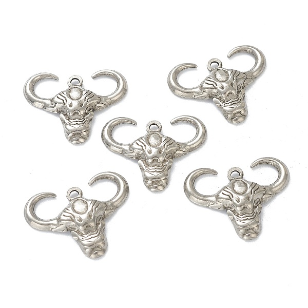 PandaHall 304 Stainless Steel Pendants, Ox Head, Stainless Steel Color, 20x25x4mm, Hole: 1.6mm 304 Stainless Steel Cattle
PandaHall 304 Stainless Steel Pendants, Ox Head, Stainless Steel Color, 20x25x4mm, Hole: 1.6mm 304 Stainless Steel Cattle