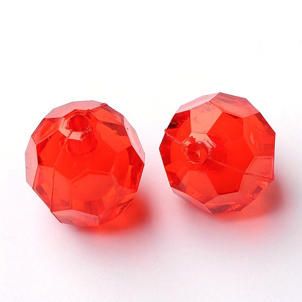 PandaHall Transparent Acrylic Beads, Bead in Bead, Faceted, Round, FireBrick, 20x18mm, Hole: 3mm; about 130pcs/500g Acrylic Round Red
PandaHall Transparent Acrylic Beads, Bead in Bead, Faceted, Round, FireBrick, 20x18mm, Hole: 3mm; about 130pcs/500g Acrylic Round Red