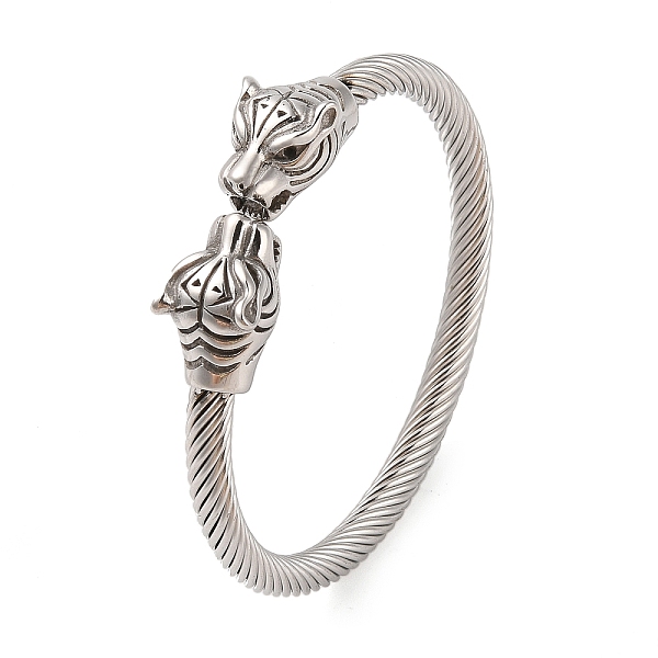 PandaHall Viking 304 Stainless Steel Open Cuff Bangles for Men, Antique Silver, Tiger, 3/8 inch(0.9cm), Inner Diameter: 2-1/2 inch(6.5cm)...
PandaHall Viking 304 Stainless Steel Open Cuff Bangles for Men, Antique Silver, Tiger, 3/8 inch(0.9cm), Inner Diameter: 2-1/2 inch(6.5cm)...