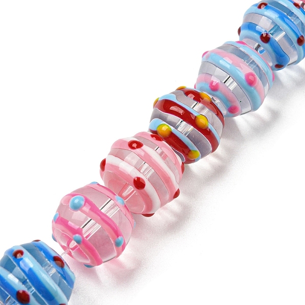 PandaHall Handmade Bumpy Lampwork Beads Strands, with Enamel, Round, Colorful, 13~14x11~11.5mm, Hole: 1.2mm, about 30pcs/strand, 13.27''...
PandaHall Handmade Bumpy Lampwork Beads Strands, with Enamel, Round, Colorful, 13~14x11~11.5mm, Hole: 1.2mm, about 30pcs/strand, 13.27''...