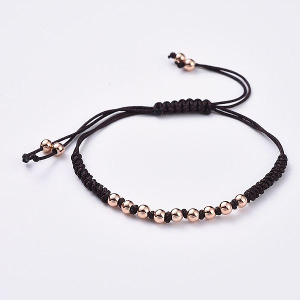 PandaHall Adjustable Nylon Cord Braided Bead Bracelets, with Brass Beads, Cadmium Free & Lead Free, Rose Gold, 10-1/4 inch~11 inch(26~28cm)...
PandaHall Adjustable Nylon Cord Braided Bead Bracelets, with Brass Beads, Cadmium Free & Lead Free, Rose Gold, 10-1/4 inch~11 inch(26~28cm)...