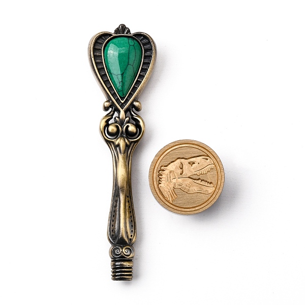 PandaHall DIY Scrapbook, Brass Wax Seal Stamp, with Alloy Handles, for DIY Scrapbooking, Dinosaur Pattern, Stamp: 25mm, Handle...
PandaHall DIY Scrapbook, Brass Wax Seal Stamp, with Alloy Handles, for DIY Scrapbooking, Dinosaur Pattern, Stamp: 25mm, Handle...
