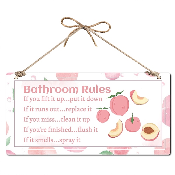 PandaHall PVC Hanging Wall Decorations, Rectangle, Peach Pattern, 150x300x1mm Plastic Peach
PandaHall PVC Hanging Wall Decorations, Rectangle, Peach Pattern, 150x300x1mm Plastic Peach