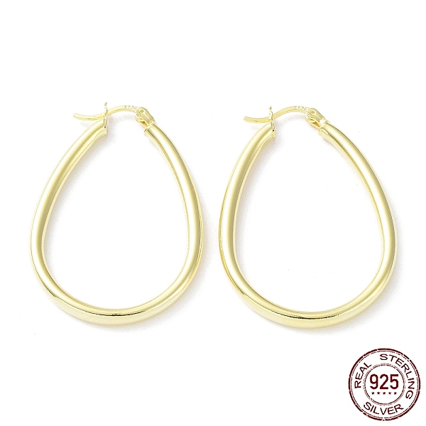 PandaHall 925 Sterling Silver Hoop Earrings, Teardrop Hoop Earrings, with S925 Stamp, Real 18K Gold Plated, 42.5x3x29.5mm Sterling Silver...
PandaHall 925 Sterling Silver Hoop Earrings, Teardrop Hoop Earrings, with S925 Stamp, Real 18K Gold Plated, 42.5x3x29.5mm Sterling Silver...