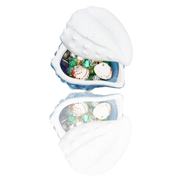 PandaHall GOMAKERER 1 Pc Conch Jewelry Tray with Lid, Ocean Style Porcelain Shell Storage Jar Key Bowl Candy Dishes Trinket Tray for...
PandaHall GOMAKERER 1 Pc Conch Jewelry Tray with Lid, Ocean Style Porcelain Shell Storage Jar Key Bowl Candy Dishes Trinket Tray for...