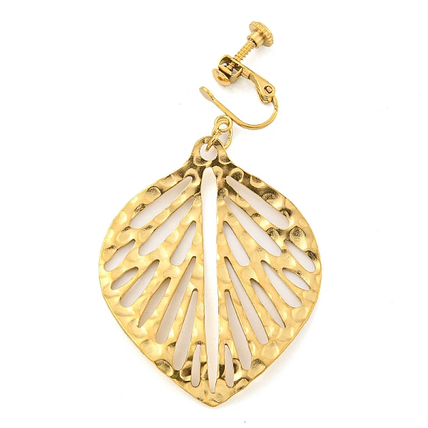 PandaHall Ion Plating(IP) 304 Stainless Steel Earrings for Women, Leaf, Real 18K Gold Plated, 66x34.5mm 304 Stainless Steel Leaf
PandaHall Ion Plating(IP) 304 Stainless Steel Earrings for Women, Leaf, Real 18K Gold Plated, 66x34.5mm 304 Stainless Steel Leaf