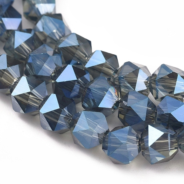 PandaHall Electroplate Glass Beads Strands, Full Rainbow Plated, Faceted, Round, Steel Blue, 6x6x5mm, Hole: 1.2mm , about 100pcs/strand...
PandaHall Electroplate Glass Beads Strands, Full Rainbow Plated, Faceted, Round, Steel Blue, 6x6x5mm, Hole: 1.2mm , about 100pcs/strand...