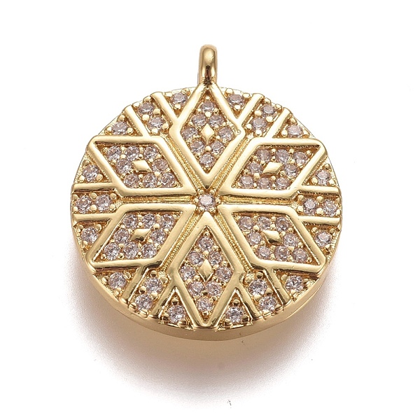 PandaHall Brass Micro Pave Clear Cubic Zirconia Pendants, Flat Round with Flower, Golden, 23x19.8x4mm, Hole: 1.9mm Brass+Cubic Zirconia Flat...
PandaHall Brass Micro Pave Clear Cubic Zirconia Pendants, Flat Round with Flower, Golden, 23x19.8x4mm, Hole: 1.9mm Brass+Cubic Zirconia Flat...