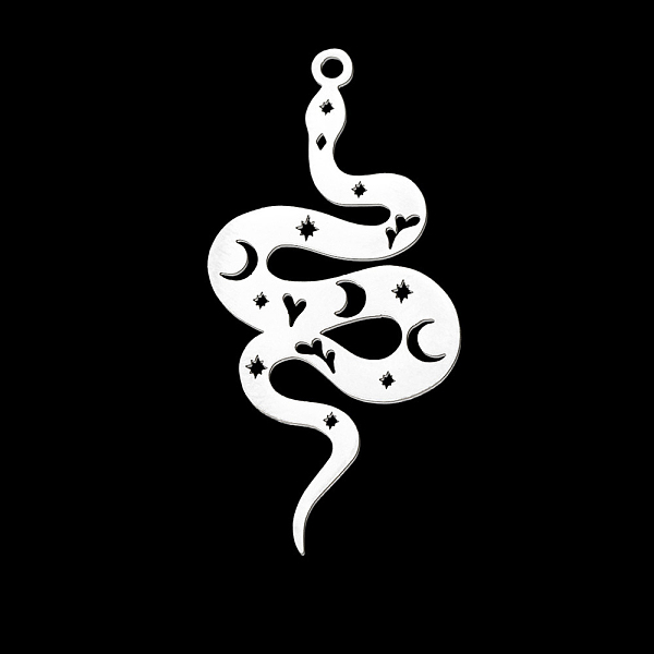 PandaHall 201 Stainless Steel Pendants, Animal Charms, Stainless Steel Color, Snake Pattern, 38x16mm 201 Stainless Steel Snake
PandaHall 201 Stainless Steel Pendants, Animal Charms, Stainless Steel Color, Snake Pattern, 38x16mm 201 Stainless Steel Snake