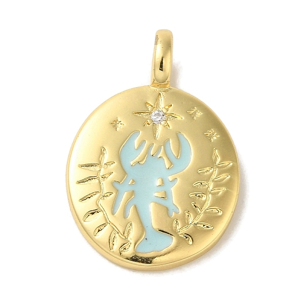 PandaHall Brass Micro Pave Cubic Zirconia Pendants, with Enamel, Real 18K Gold Plated, Oval, Shrimp, 25x17x6mm, Hole: 3.8mm Brass+Cubic...
PandaHall Brass Micro Pave Cubic Zirconia Pendants, with Enamel, Real 18K Gold Plated, Oval, Shrimp, 25x17x6mm, Hole: 3.8mm Brass+Cubic...