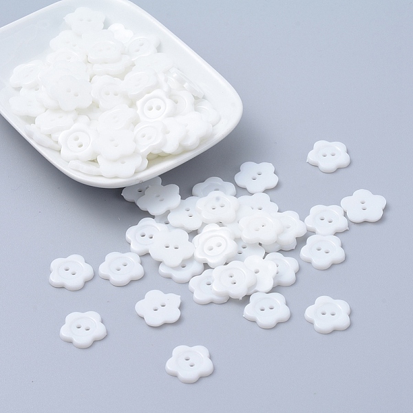PandaHall Acrylic Sewing Buttons for Costume Design, Plastic Buttons, 2-Hole, Dyed, Flower Wintersweet, White, 16x2mm, Hole: 1mm Acrylic...
PandaHall Acrylic Sewing Buttons for Costume Design, Plastic Buttons, 2-Hole, Dyed, Flower Wintersweet, White, 16x2mm, Hole: 1mm Acrylic...