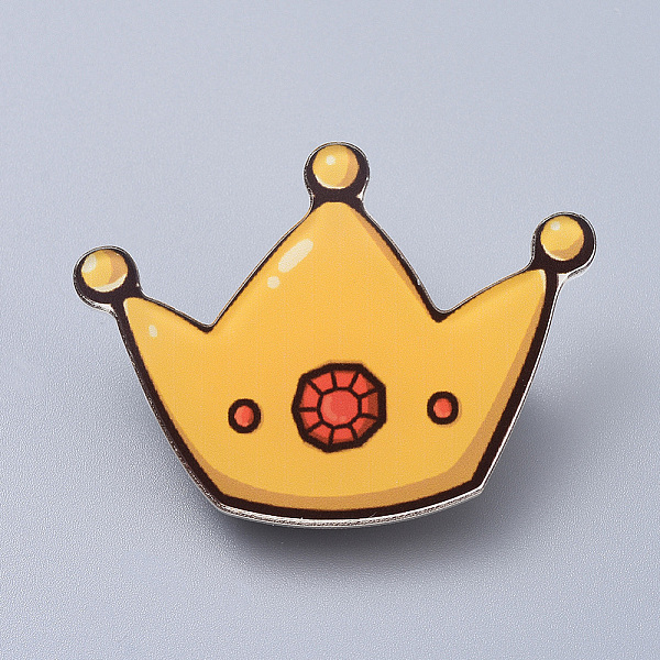 PandaHall Acrylic Safety Brooches, with Iron Pin, Crown, Gold, 32x44x8mm, Pin: 0.8mm Acrylic Gold
PandaHall Acrylic Safety Brooches, with Iron Pin, Crown, Gold, 32x44x8mm, Pin: 0.8mm Acrylic Gold