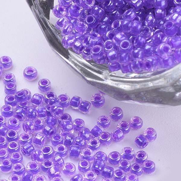 PandaHall Glass Seed Beads, Inside Colours Lustered, Round, Blue Violet, 1.5~2x1mm, Hole: 0.6mm, about 120000pcs/bag, about 450g/bag Glass..., Purple
PandaHall Glass Seed Beads, Inside Colours Lustered, Round, Blue Violet, 1.5~2x1mm, Hole: 0.6mm, about 120000pcs/bag, about 450g/bag Glass..., Purple