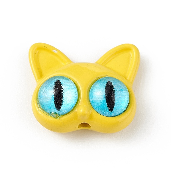 PandaHall Spray Painted Alloy Beads, with Glass Eye, Cat Head, Yellow, 14x16.5x7mm, Hole: 1.5mm Alloy+Glass Cat Shape Yellow
PandaHall Spray Painted Alloy Beads, with Glass Eye, Cat Head, Yellow, 14x16.5x7mm, Hole: 1.5mm Alloy+Glass Cat Shape Yellow