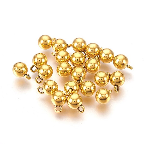 PandaHall Tibetan Style Alloy Charms, Round, Antique Golden, Lead Free & Cadmium Free & Nickel Free, 8.5x6mm, Hole:1.5mm Alloy Round
PandaHall Tibetan Style Alloy Charms, Round, Antique Golden, Lead Free & Cadmium Free & Nickel Free, 8.5x6mm, Hole:1.5mm Alloy Round