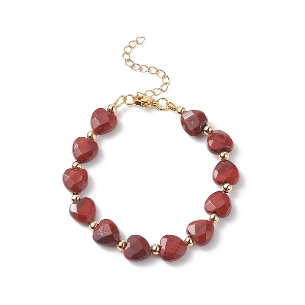 PandaHall Natural Red Rainbow Jasper Heart Beaded Bracelet, Gemstone Jewelry for Women, 7-3/8 inch(18.7cm) Other Jasper
PandaHall Natural Red Rainbow Jasper Heart Beaded Bracelet, Gemstone Jewelry for Women, 7-3/8 inch(18.7cm) Other Jasper