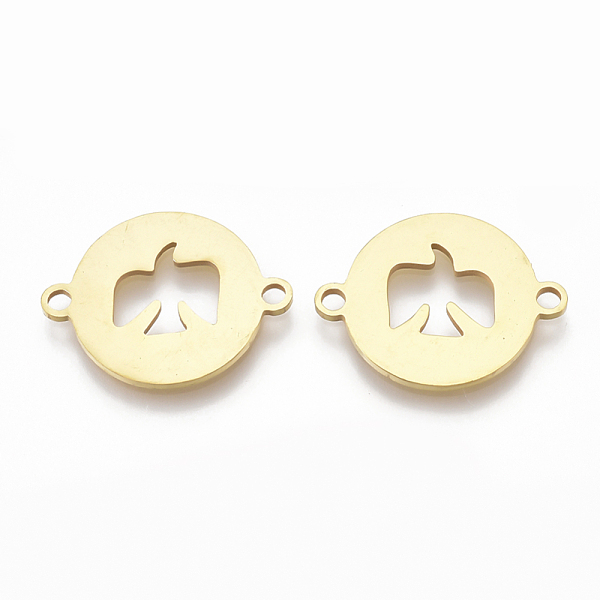 PandaHall 201 Stainless Steel Links connectors, Laser Cut Links, Flat Round with Bird, Golden, 15x20x1mm, Hole: 1mm 201 Stainless Steel Flat...
PandaHall 201 Stainless Steel Links connectors, Laser Cut Links, Flat Round with Bird, Golden, 15x20x1mm, Hole: 1mm 201 Stainless Steel Flat...