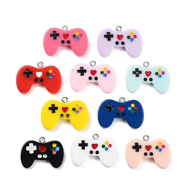 PandaHall Opaque Resin Pendants, Game Controller Charms with Platinum Tone Iron Loops, Mixed Color, 20x28x5mm, Hole: 2mm Iron+Resin Playing..., Multicolor
PandaHall Opaque Resin Pendants, Game Controller Charms with Platinum Tone Iron Loops, Mixed Color, 20x28x5mm, Hole: 2mm Iron+Resin Playing..., Multicolor
