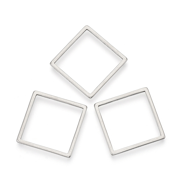 PandaHall 304 Stainless Steel Linking Rings, Square, Stainless Steel Color, 20x20x1mm, Inner Measure: 17.5x17.5mm 304 Stainless Steel Square
PandaHall 304 Stainless Steel Linking Rings, Square, Stainless Steel Color, 20x20x1mm, Inner Measure: 17.5x17.5mm 304 Stainless Steel Square