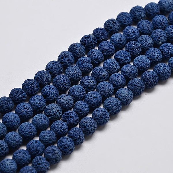 PandaHall Natural Lava Rock Round Bead Strands, Dyed, Royal Blue, 10mm, Hole: 1mm, about 38pcs/strand, 15.7 inch Lava Rock Round
PandaHall Natural Lava Rock Round Bead Strands, Dyed, Royal Blue, 10mm, Hole: 1mm, about 38pcs/strand, 15.7 inch Lava Rock Round