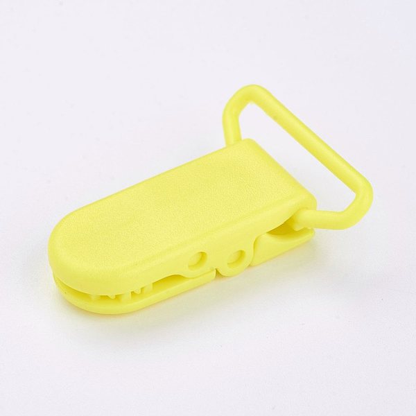 PandaHall Eco-Friendly Plastic Baby Pacifier Holder Clip, Yellow, 43x31x9mm Plastic Yellow
PandaHall Eco-Friendly Plastic Baby Pacifier Holder Clip, Yellow, 43x31x9mm Plastic Yellow
