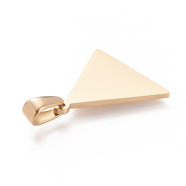 PandaHall 304 Stainless Steel Pendants, Large Hole Pendants, Stamping Blank Tag, Triangle, Golden, 17x17x1mm, Hole: 5x2.5mm 304 Stainless...
PandaHall 304 Stainless Steel Pendants, Large Hole Pendants, Stamping Blank Tag, Triangle, Golden, 17x17x1mm, Hole: 5x2.5mm 304 Stainless...