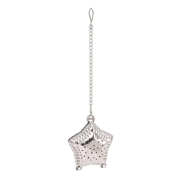 PandaHall 304 Stainless Steel Tea Infuser, Star with Chain Hook, Tea Ball Strainer Infusers, Stainless Steel Color, 175mm Stainless Steel
PandaHall 304 Stainless Steel Tea Infuser, Star with Chain Hook, Tea Ball Strainer Infusers, Stainless Steel Color, 175mm Stainless Steel