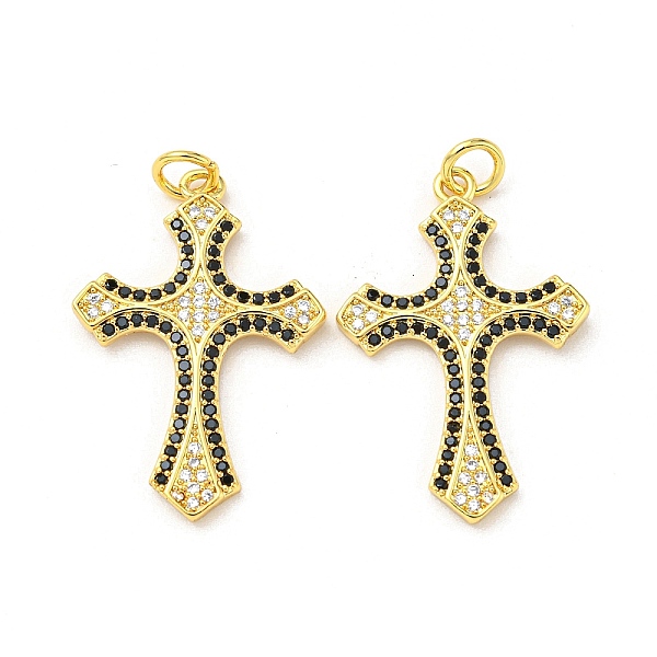 PandaHall Brass with Cubic Zirconia Pendant, Cross, Real 16K Gold Plated, 28x19x1.7mm Brass+Cubic Zirconia Cross Black
PandaHall Brass with Cubic Zirconia Pendant, Cross, Real 16K Gold Plated, 28x19x1.7mm Brass+Cubic Zirconia Cross Black