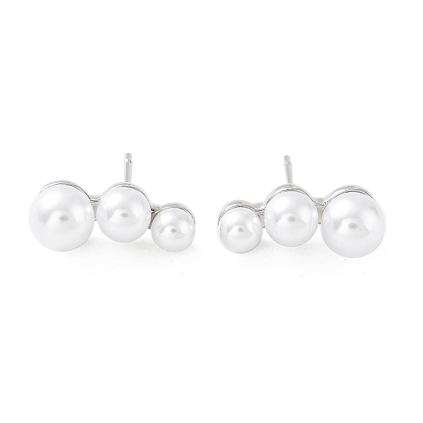 PandaHall Rack Plating Brass Stud Earrings for Women, with Plastic Pearl, Long-Lasting Plated, Lead Free & Cadmium Free, Platinum, 7x17mm..., White
PandaHall Rack Plating Brass Stud Earrings for Women, with Plastic Pearl, Long-Lasting Plated, Lead Free & Cadmium Free, Platinum, 7x17mm..., White