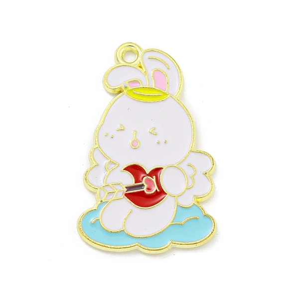 PandaHall Valentine's Day Alloy Enamel Pendants, Golden, Rabbit Charm, Cupid, 28x17x1mm, Hole: 1.6mm Alloy+Enamel Cupid Red
PandaHall Valentine's Day Alloy Enamel Pendants, Golden, Rabbit Charm, Cupid, 28x17x1mm, Hole: 1.6mm Alloy+Enamel Cupid Red
