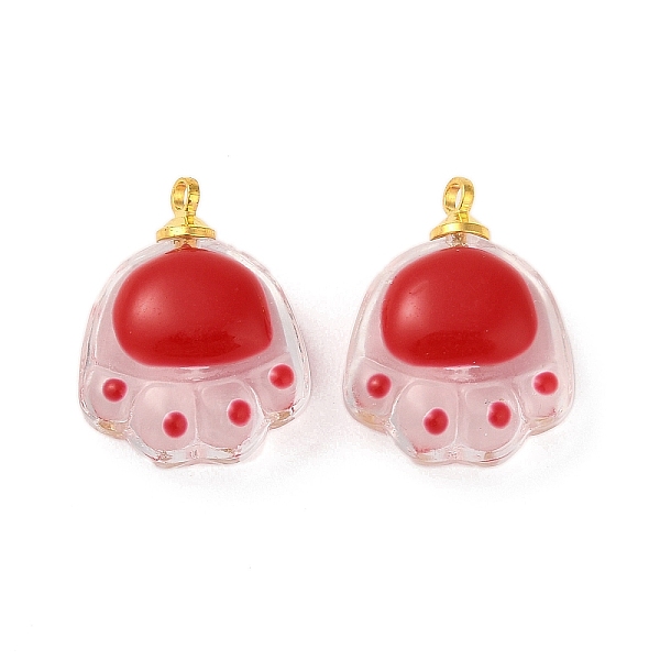 PandaHall Transparent Resin Pendants, Paw Print Charms with Golden Plated Alloy Pendant Bails, FireBrick, 18.5x14.5x8mm, Hole: 1.6mm..., Red
PandaHall Transparent Resin Pendants, Paw Print Charms with Golden Plated Alloy Pendant Bails, FireBrick, 18.5x14.5x8mm, Hole: 1.6mm..., Red